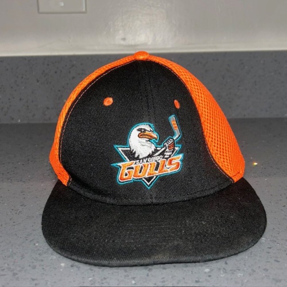 San Diego Gulls Hat SnapBack Hockey Baseball Padded Mesh Back Trucker